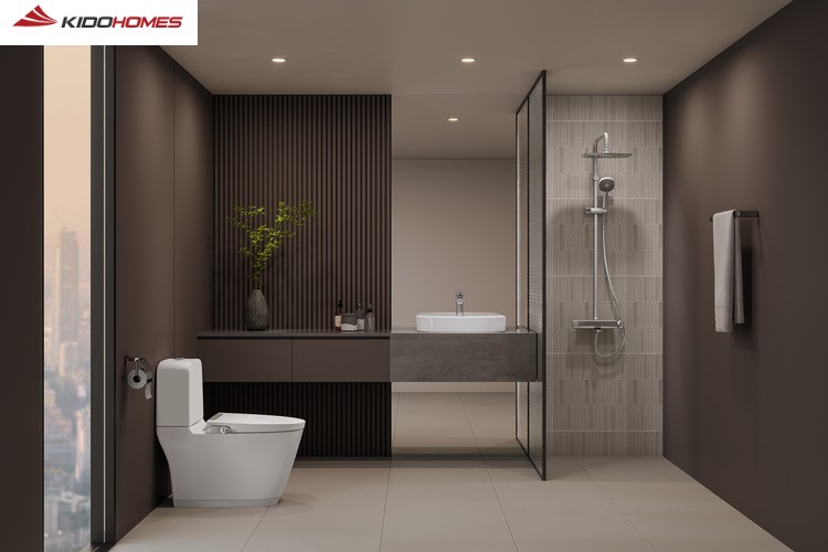 Phòng tắm diện tích 4-6m²: Phòng tắm bán tách biệt là lựa chọn hợp lý Phòng tắm diện tích 4-6m²: Phòng tắm bán tách biệt là lựa chọn hợp lý