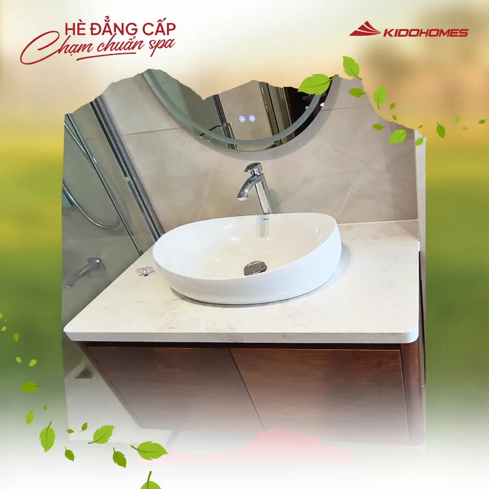 Lavabo và vòi chậu hiện đại, tiện dụng