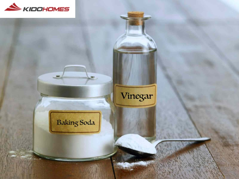 Cách làm sạch đường ống thoát nước phòng tắm tại nhà: Kết hợp baking soda và giấm