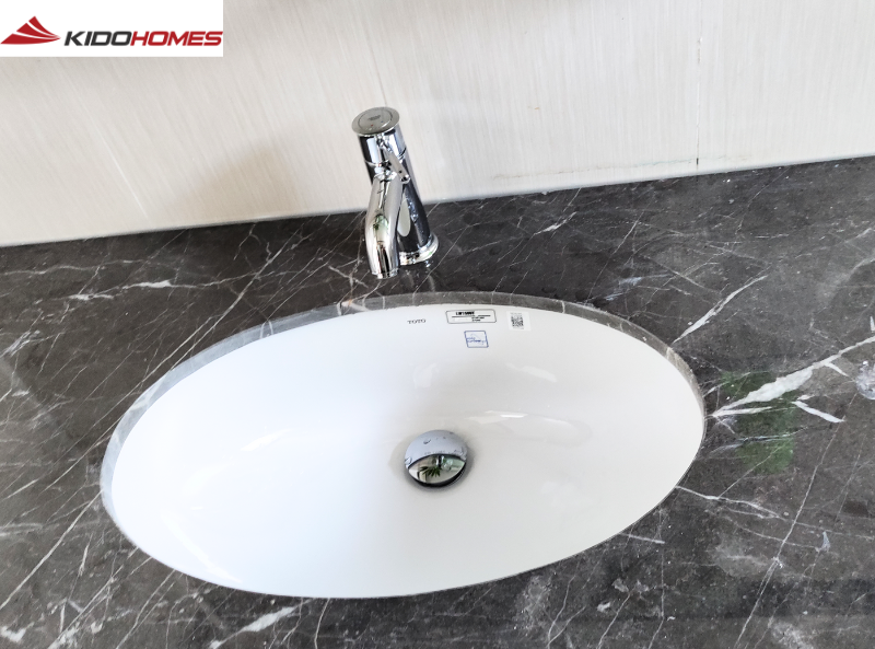 Hoàn thiện lắp đặt chậu rửa âm bàn cho gia đình chị Quỳnh – Tây Tựu