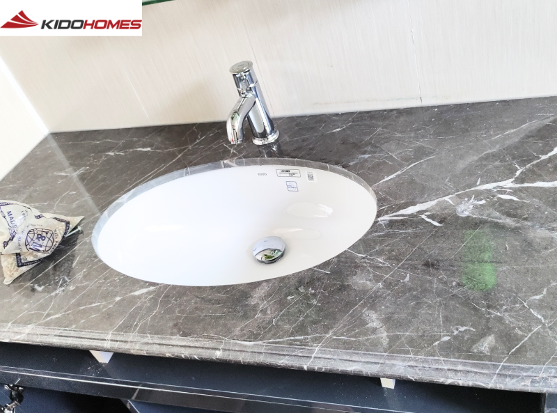 Hoàn thiện lắp đặt chậu rửa âm bàn cho gia đình chị Quỳnh – Tây Tựu