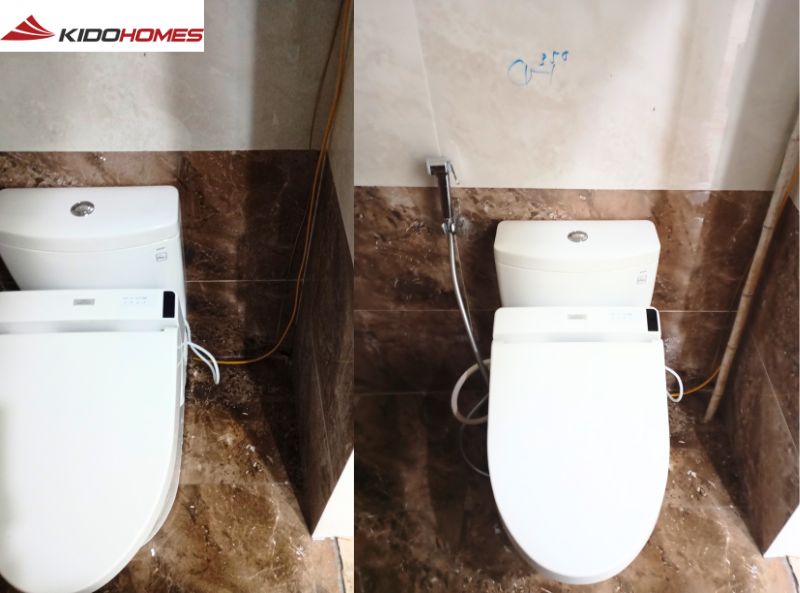 Hoàn thiện lắp đặt combo thiết bị vệ sinh cao cấp cho chú Tín - Biệt thự ngoại thành Hà Nội