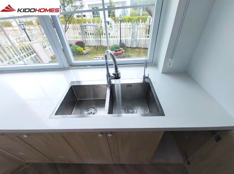 Hoàn thiện lắp đặt toàn bộ thiết bị bếp cho biệt thự liền kề tại Hà Nội