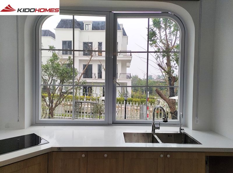 Hoàn thiện lắp đặt toàn bộ thiết bị bếp cho biệt thự liền kề tại Hà Nội