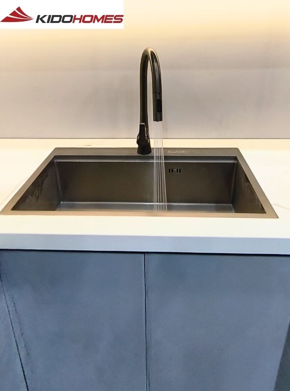 Hoàn thiện lắp đặt vòi chậu bếp cho chú Mười - Lĩnh Nam, Hà Nội