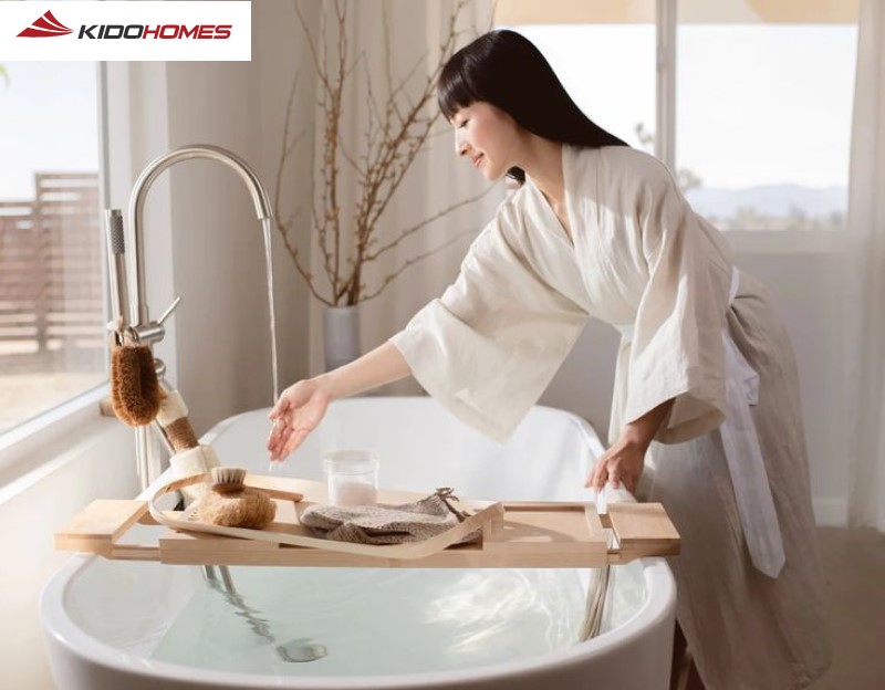 Không gian phòng tắm wellness mang lại lợi ích: sự thư giãn, giảm stress, cải thiện giấc ngủ và tinh thần Không gian phòng tắm wellness mang lại lợi ích: sự thư giãn, giảm stress, cải thiện giấc ngủ và tinh thần