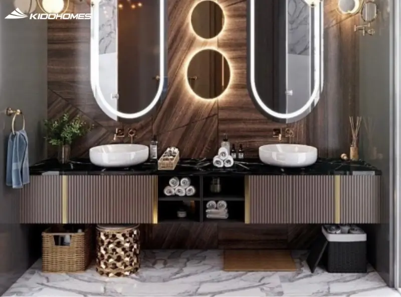 Kệ & lưu trữ thông minh trong phòng tắm — xu hướng tối giản & gọn gàng