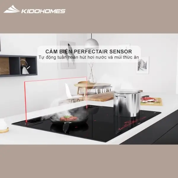 máy hút mùi âm bàn Bosch DDW88MM66 Serie 8