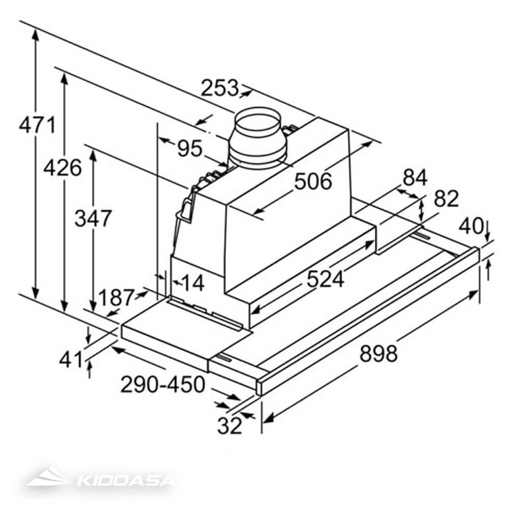 Máy hút khử mùi Bosch DFS097J50B Serie 8 - Ảnh 4