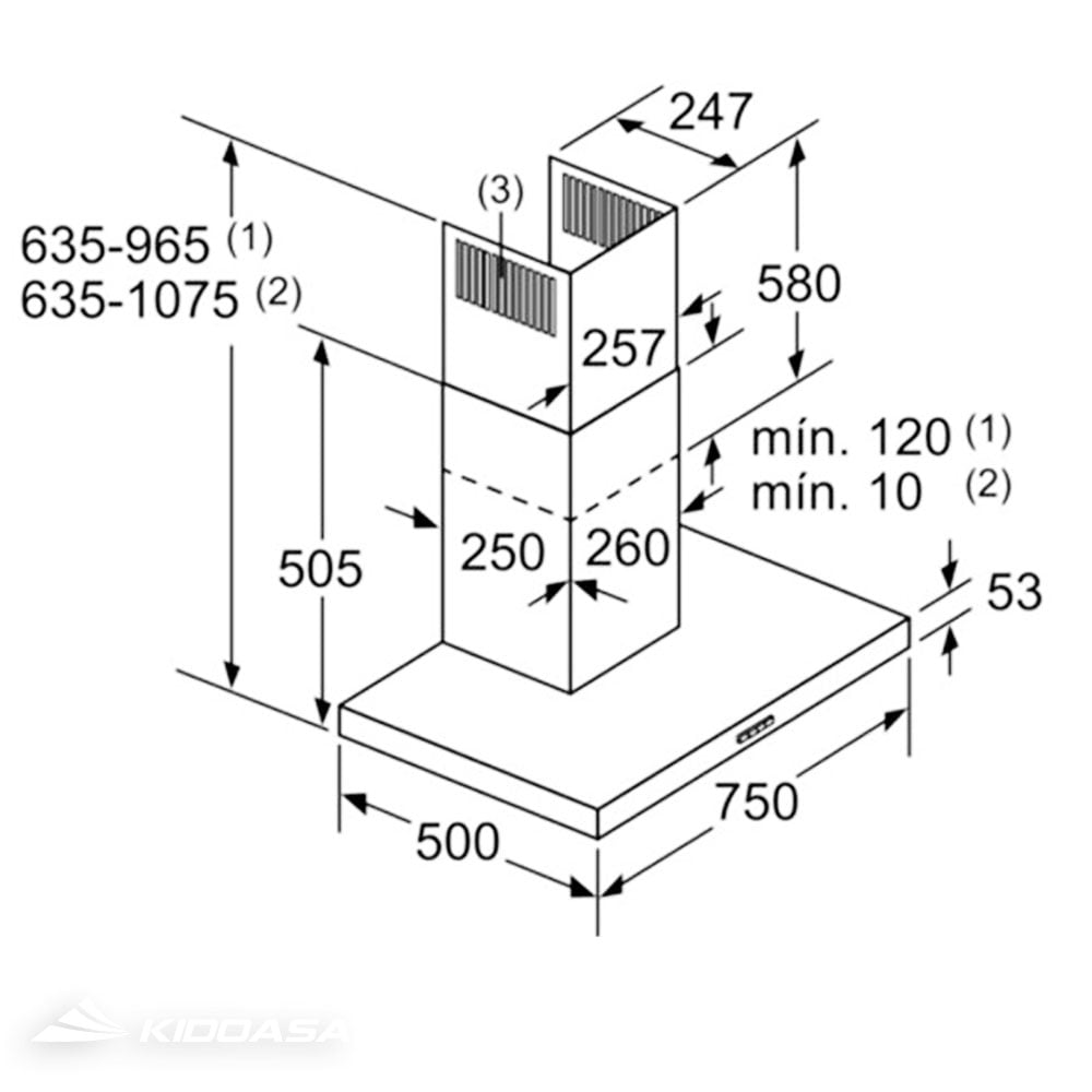 Máy hút khử mùi Bosch DWB77IM50 Serie 4 - 75cm - Ảnh 3