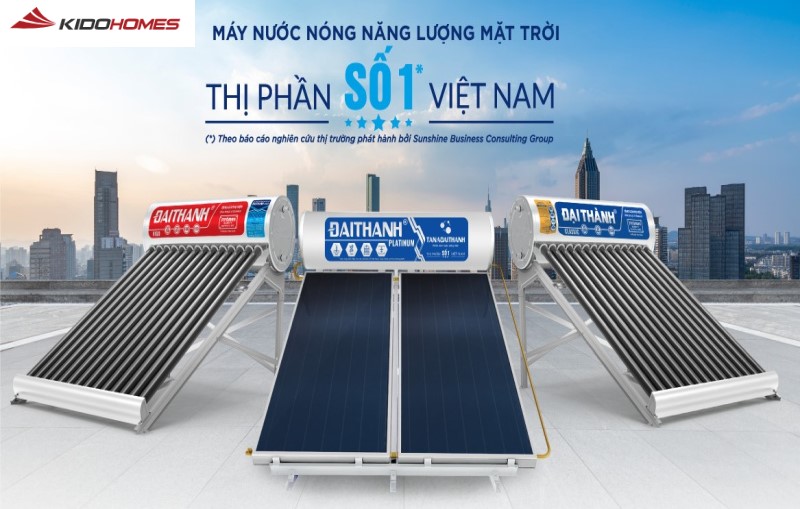 Máy nước nóng năng lượng mặt trời Tân Á – Giải pháp nước nóng tiết kiệm, an toàn, thân thiện môi trường
