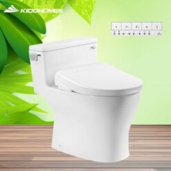 Bàn cầu 1 khối TOTO MS188VKW23#XW kèm nắp rửa điện tử TCF47360GAA