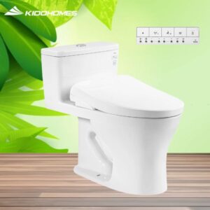 Bàn cầu 1 TOTO MS855CDW23#XW khối kèm nắp rửa điện tử TCF47360GAA