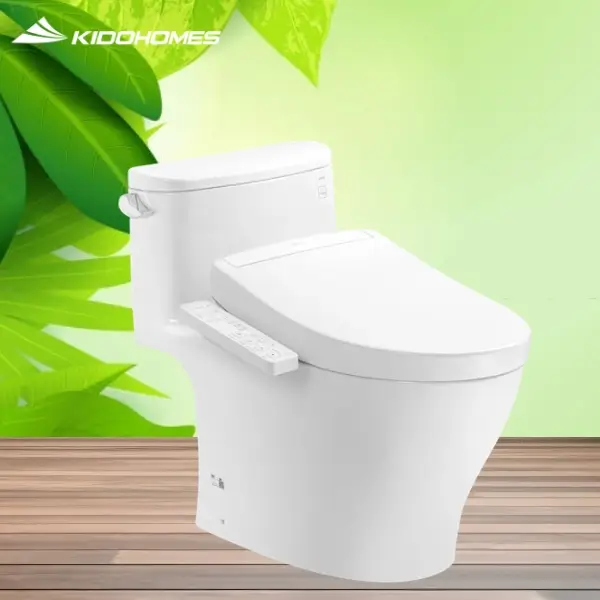 Bàn cầu 1 khối TOTO MS887CRW24#XW kèm nắp rửa điện tử WASHLET S2 – TCF33461GAA (Loại giấu dây)