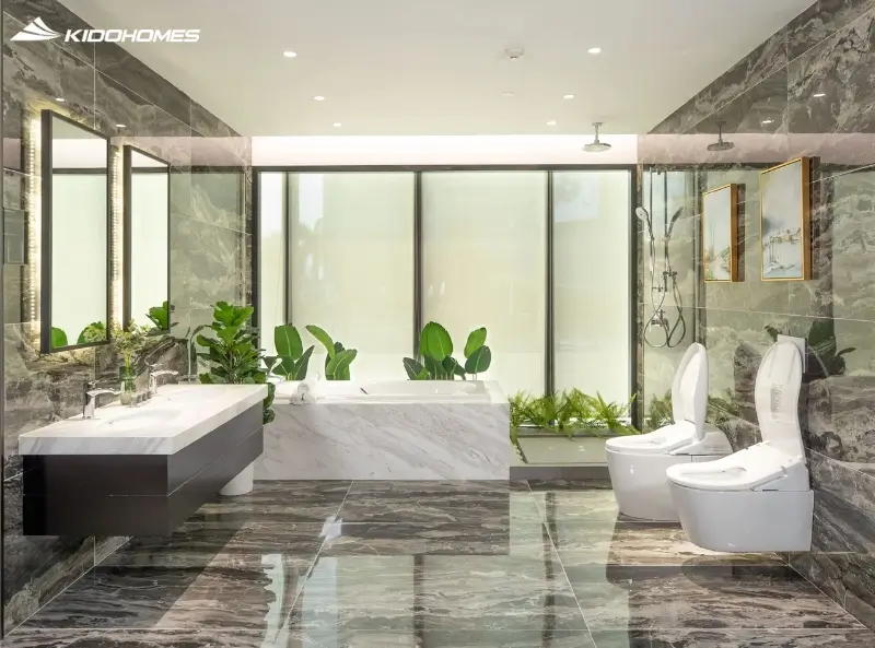 Phòng tắm xanh là một hệ sinh thái nhỏ, không phải tập hợp thiết bị