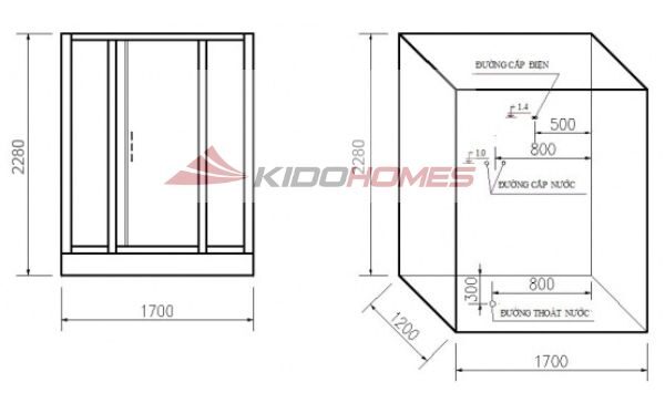 phòng tắm xông hơi Govern JS 8872
