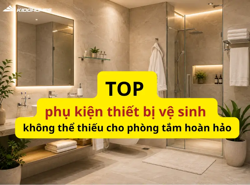 TOP phụ kiện thiết bị vệ sinh không thể thiếu cho phòng tắm hoàn hảo