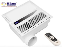 Quạt Sưởi Nhà Tắm - Thổi Gió Nóng, Điều Khiển Từ Xa Hans HA-R