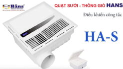 Quạt Thông Gió Kết Hợp Sưởi Âm Trần HANS HAS