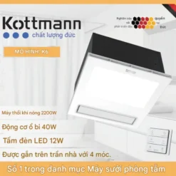 Quạt âm trần đa năng Kottmann K6