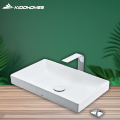 Chậu đặt bàn vành mỏng Linear Ceram LT4715MTG17