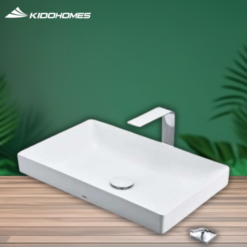 Chậu đặt bàn vành mỏng Linear Ceram LT4716MTG17