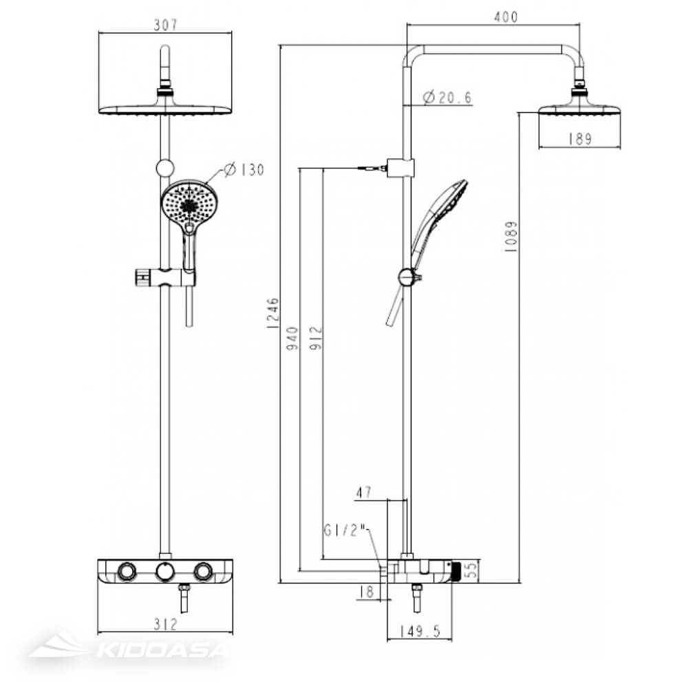 Sen cây nhiệt độ American Standard WF-4955 - Ảnh 3