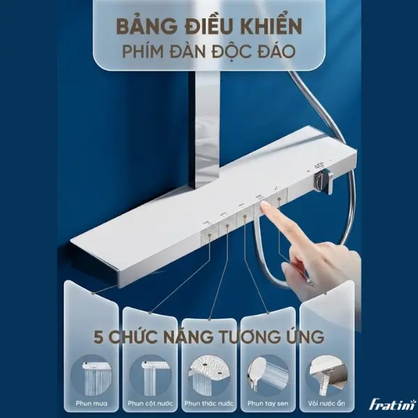 Sen cây tắm nhiệt độ Fratini Genoa Long Shelf 39050363GY