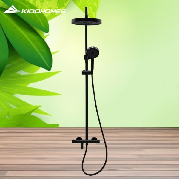 Sen cây tắm nhiệt độ Fratini Nevada Black model 39050330BK - Ảnh 9