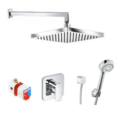 Bộ Sen tắm âm tường Kludi Pure&Style kiểu vuông 6654405-00/6653105-00/38636/404190575/6803005-00/6554005-00