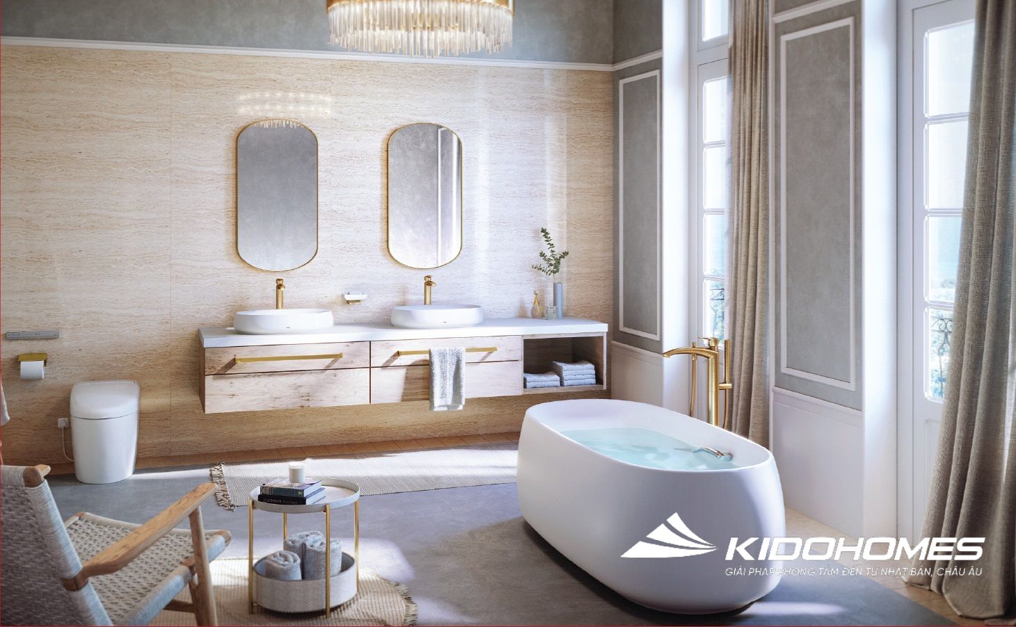 Mẫu phòng tắm theo phong cách Smart Luxury
