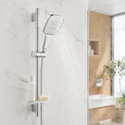 Bộ tay sen thanh trượt GROHE Rainshower SmartActive 130 Cube 26583000 - Ảnh 2