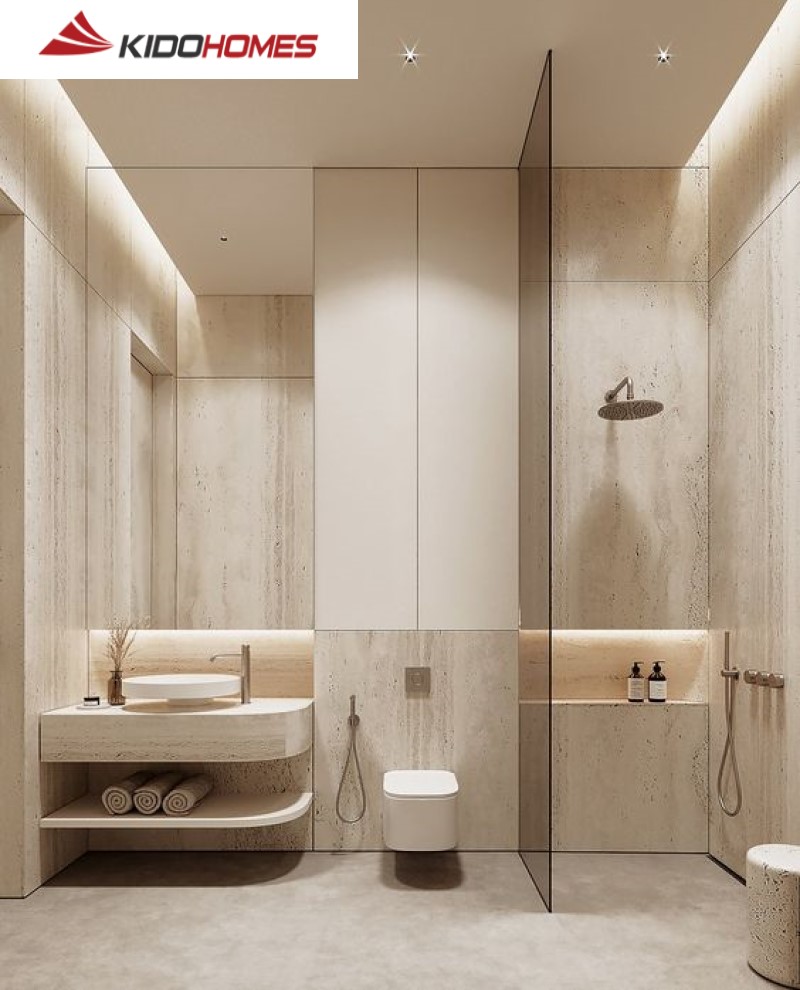 Phong cách thiết kế phòng tắm Minimalism – gọn gàng, tinh tế, dễ vệ sinh Phong cách thiết kế phòng tắm Minimalism – gọn gàng, tinh tế, dễ vệ sinh