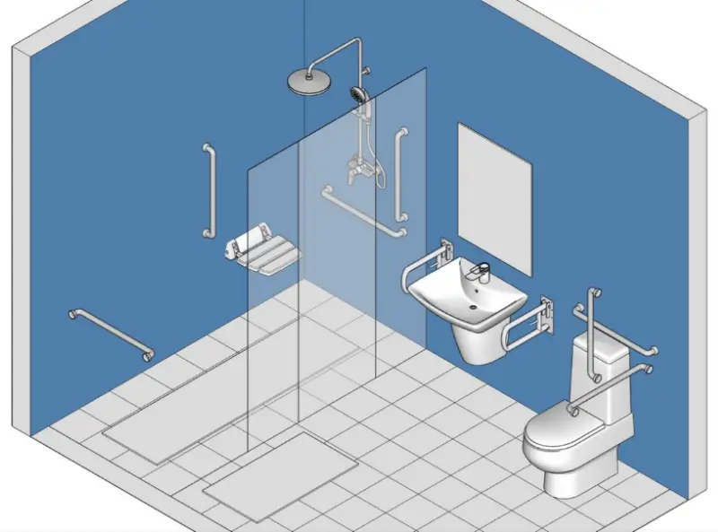 Thiết kế phòng tắm an toàn, chống trượt và tiện nghi cho người cao tuổi