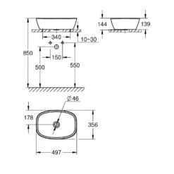 Lavabo đặt bàn GROHE Bau 104589SH00 - Ảnh 5