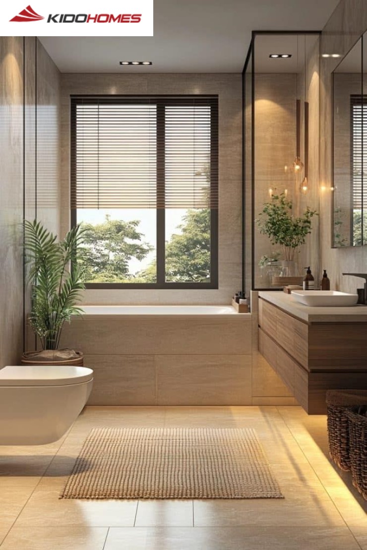 Tối ưu ánh sáng cho phòng tắm hiện đại Tối ưu ánh sáng cho phòng tắm hiện đại