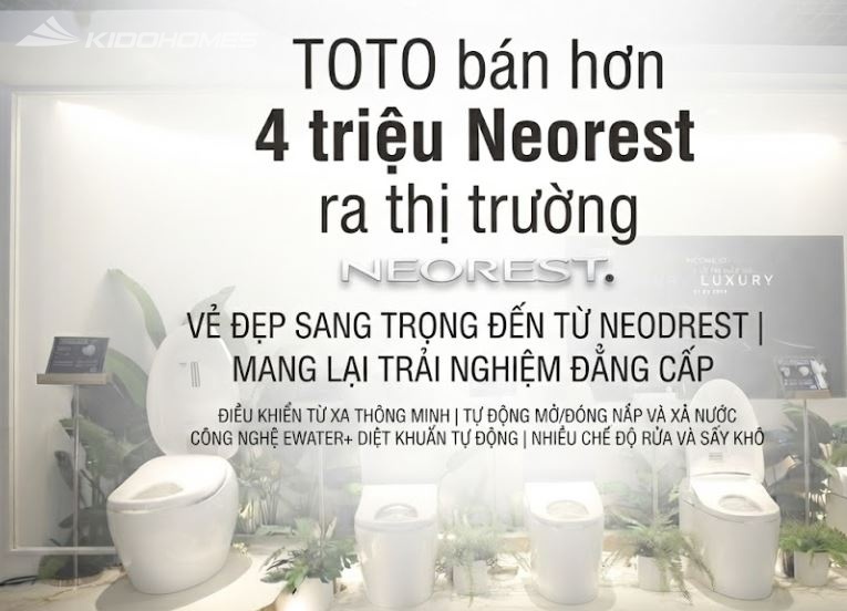 TOTO Neorest và Hành trình hơn 4 triệu sản phẩm bán ra toàn cầu TOTO Neorest và Hành trình hơn 4 triệu sản phẩm bán ra toàn cầu