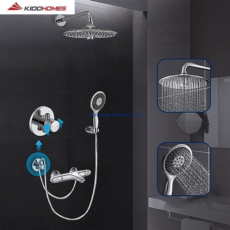 Sen tắm âm tường Grohe sở hữu nhiều ưu điểm nổi bật