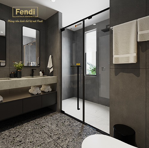 Vách tắm kính Fendi FMP – 2X2