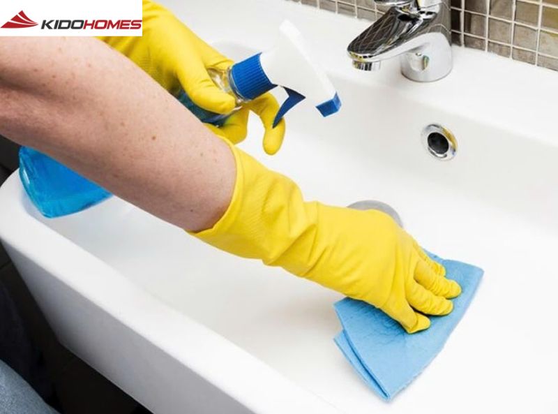 Lavabo và khu vực dưới chậu rửa