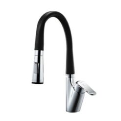 Vòi bếp nóng lạnh cần mềm Daeshin KFS-2305 Black