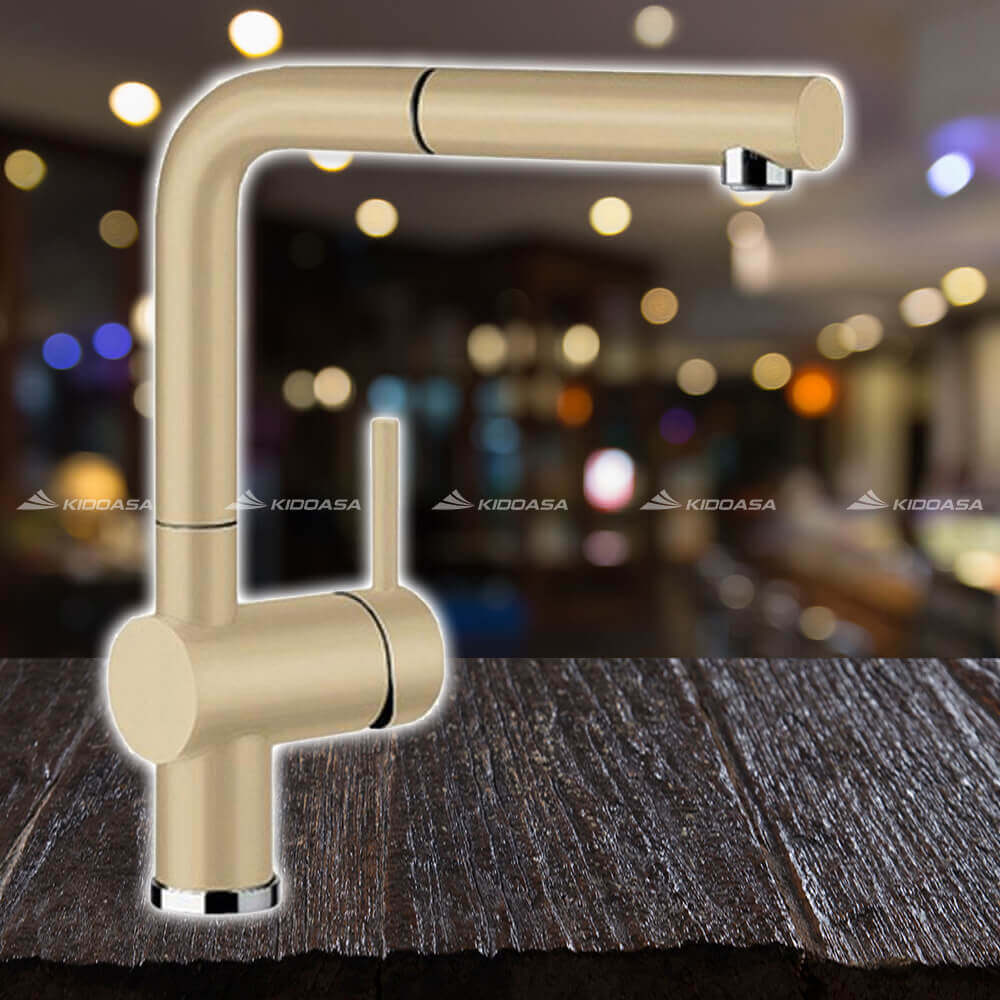 Vòi rửa bát nóng lạnh Hafele BLANCOLINUS-S -màu vàng