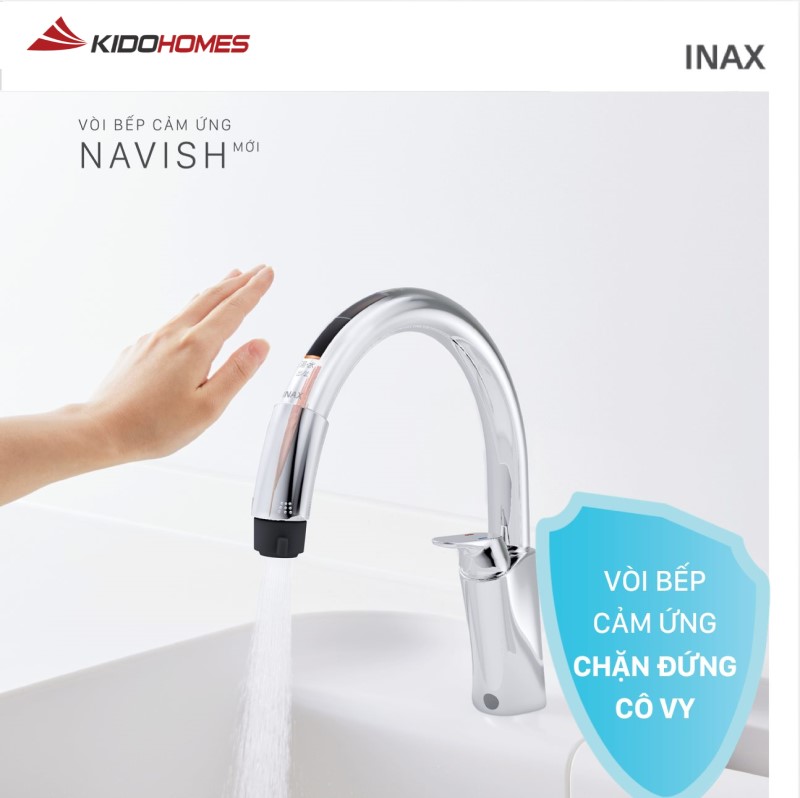 Vòi chậu rửa bát Inax (vòi bếp Inax) dạng cảm ứng