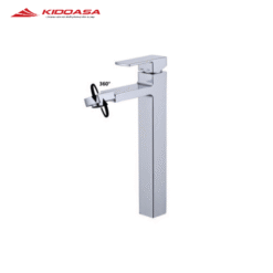 Vòi Chậu Lavabo 1 lỗ Cico C-7001LA  - Thân vuông cao, đầu xoay