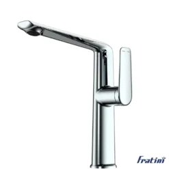 Vòi chậu rửa mặt nóng lạnh Fratini Milano 39040254 thân trung