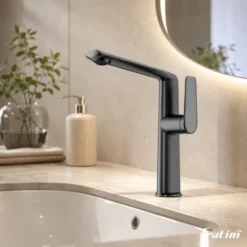 Vòi chậu rửa mặt nóng lạnh Fratini Milano 39040255GY