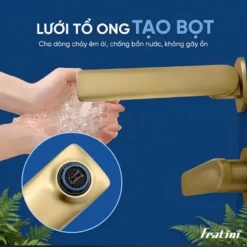 Vòi âm tường nóng lạnh Fratini Milano 39041657GY