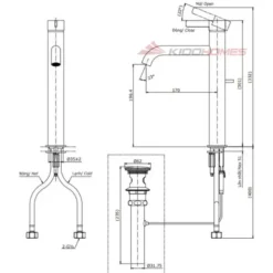 Thông số kỹ thuật của vòi lavabo TOTO TLG11305B#MBL