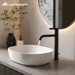Vòi lavabo TOTO TLG11305B#MBL nóng lạnh cổ cao màu đen mờ