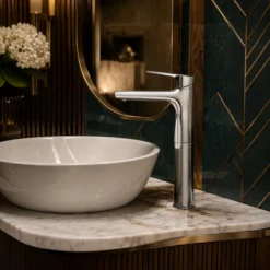 Vòi chậu rửa mặt TOTO TLS103E0V - Thiết kế cao, hiện đại cho lavabo đặt bàn - Ảnh 4